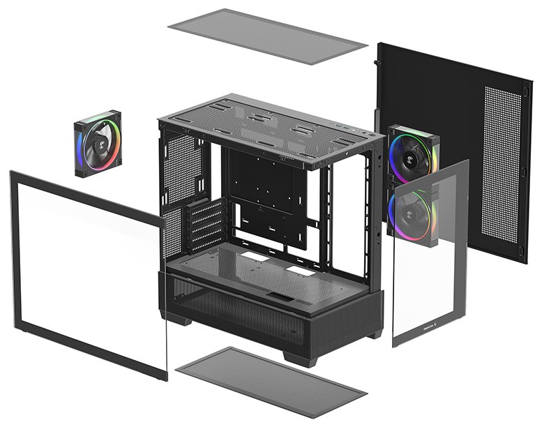 DEEPCOOL skříň CG380 3F černá