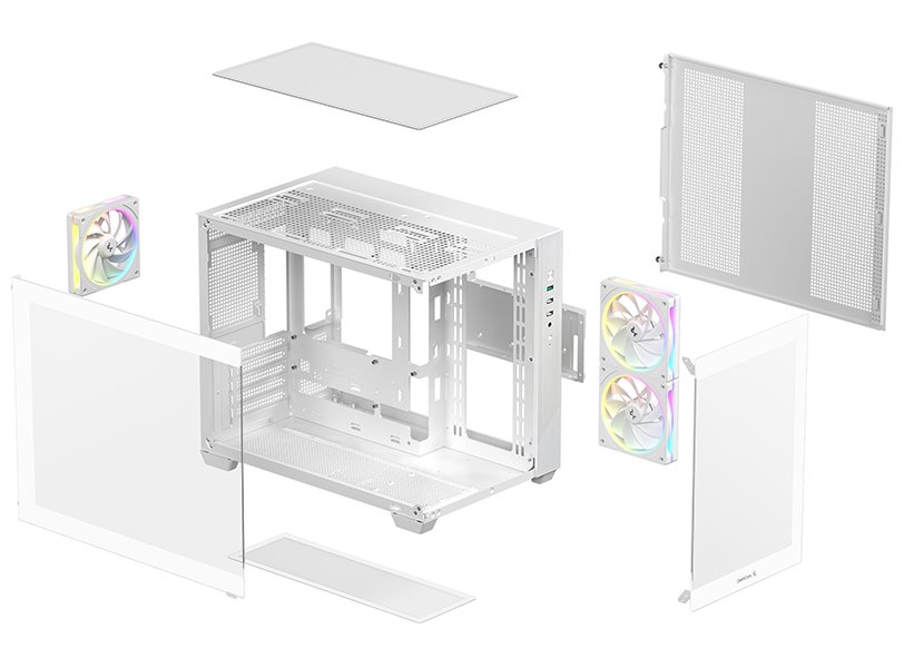 DEEPCOOL skříň CG330 3F bílá