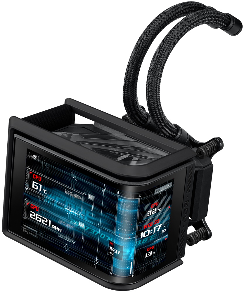 ASUS ROG Ryuo IV SLC 360 ARGB / vodní chlazení / 3x 120mm fan / AM4+AM5 / 1700,1851 / RGB podsvícení / LCD Displej