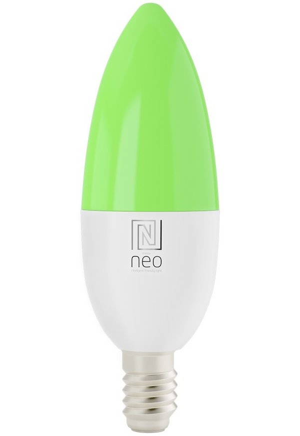 IMMAX NEO SMART žárovka LED E14, C37, 4,8W RGB+CCT, stmívatelná, Zigbee, TUYA