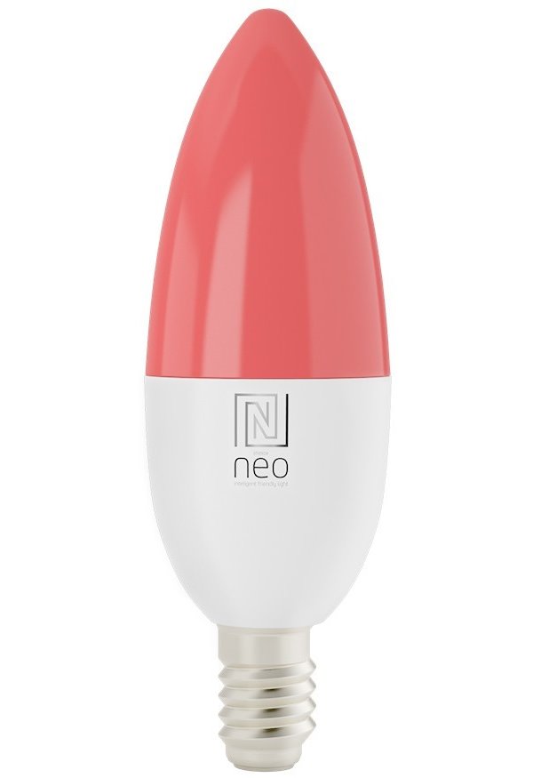 IMMAX NEO SMART žárovka LED E14, C37, 4,8W RGB+CCT, stmívatelná, Zigbee, TUYA