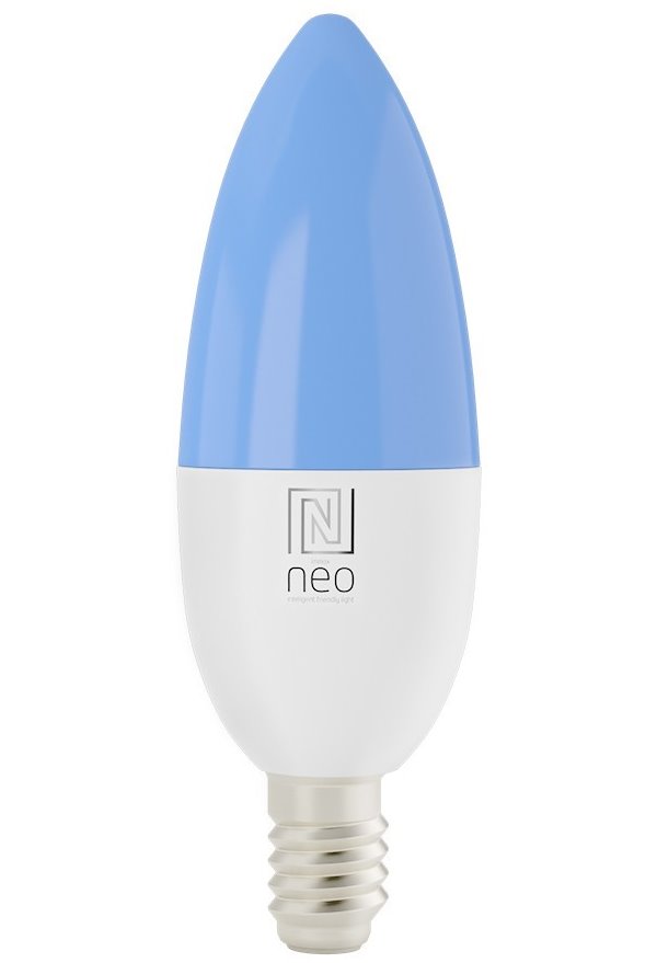 IMMAX NEO SMART žárovka LED E14, C37, 4,8W RGB+CCT, stmívatelná, Zigbee, TUYA