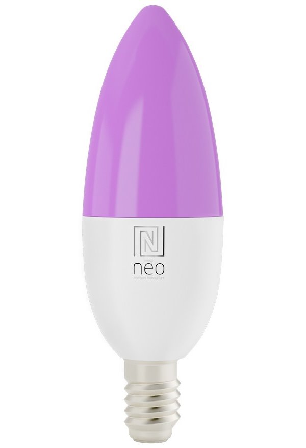 IMMAX NEO SMART žárovka LED E14, C37, 4,8W RGB+CCT, stmívatelná, Zigbee, TUYA