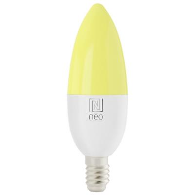 IMMAX NEO SMART žárovka LED E14, C37, 4,8W RGB+CCT, stmívatelná, Zigbee, TUYA