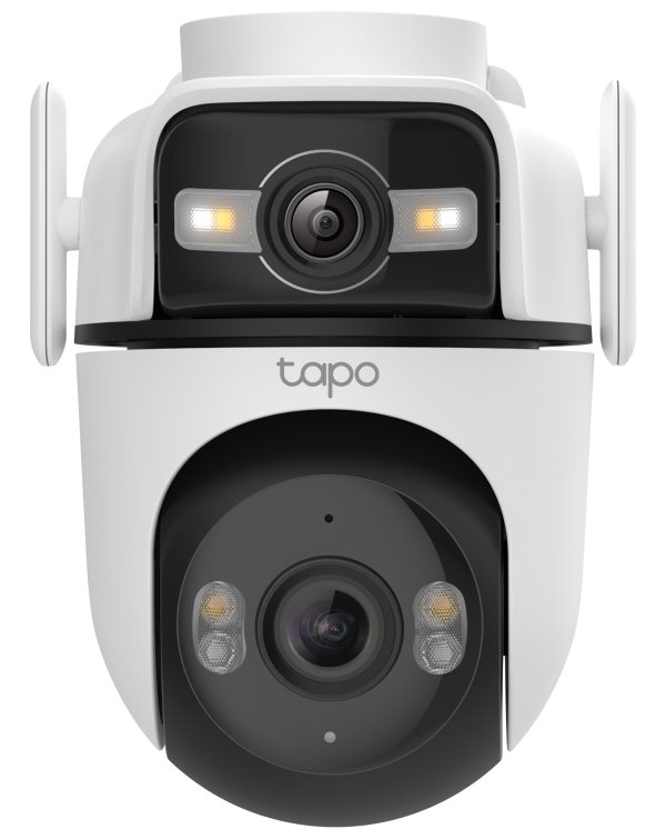 TP-Link Tapo C545D otočná venkovní WiFi Kamera, 2x 3MPx, 2304 × 1296, 1x LAN, audio, SD, IP66
