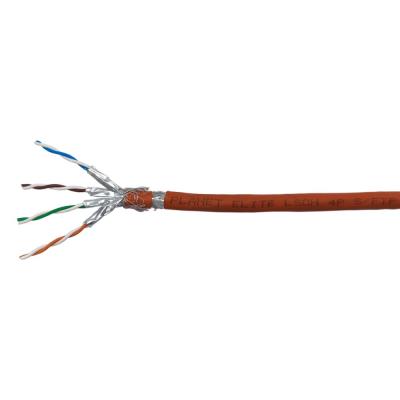 PLANET kabel SFTP, drát, Cat 6A, 4p, 500MHz, B2cas1d1a1 LS0H, stíněné páry, Planet Elite, oranžový, Dca, 420m