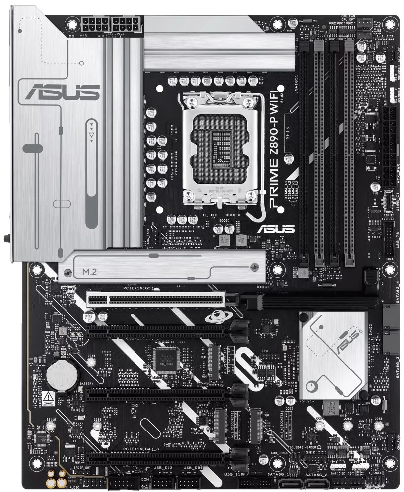 ASUS PRIME Z890-P WIFI / Z890 / LGA1851 / 4x DDR5 / M.2 / DP / HDMI / Wi-Fi / ATX