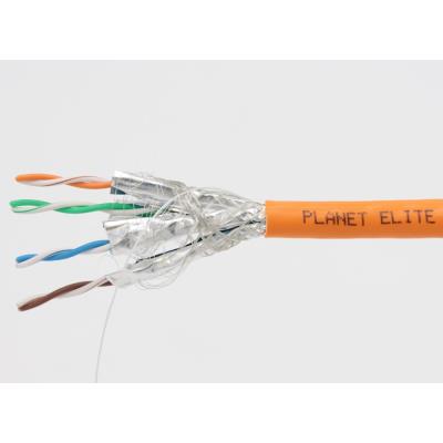 PLANET Elite kabel FTP, drát, Cat 7, 4pár, 600MHz, SFTP LS0H B2ca- stíněný každý pár, oranžový, Dca, 420m