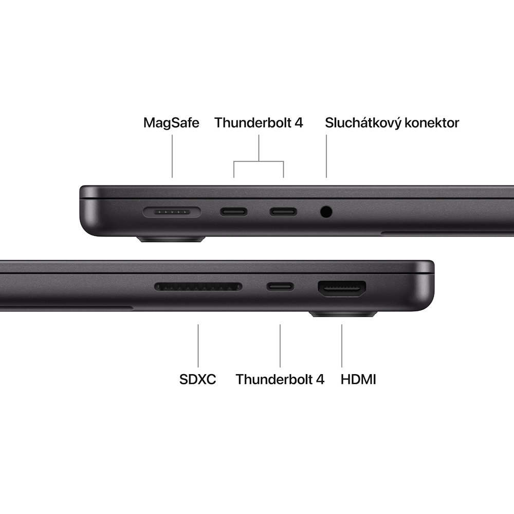 Apple MacBook Pro 14' (2025) / M5 / 10C CPU / 10C GPU / 16GB RAM / 512GB SSD / Vesmírně černý