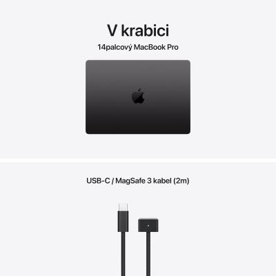 Apple MacBook Pro 14' (2025) / M5 / 10C CPU / 10C GPU / 16GB RAM / 512GB SSD / Vesmírně černý