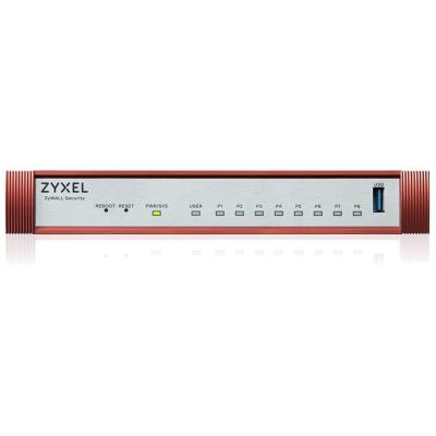 Zyxel USG FLEX 100 H, 8 Gigabit user-definable ports, 1*USB  with 1 YR Entry Defense Pack