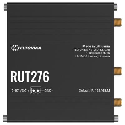 Teltonika RUT276 průmyslový router, dual SIM, Redcap 5G, 1x LAN, 1x WAN, serial RS232/485, WiFi 4