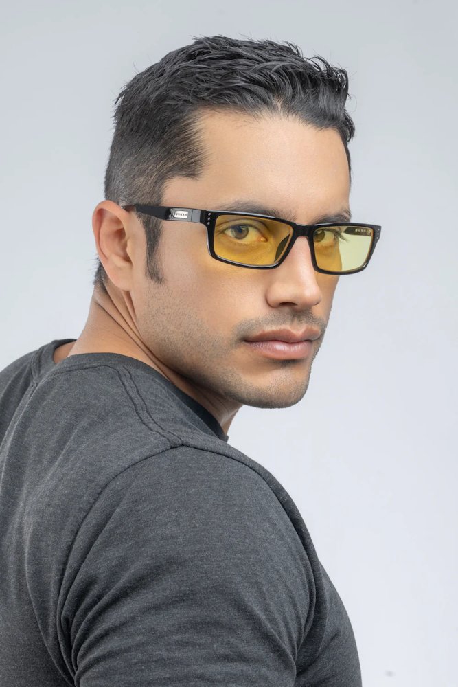 GUNNAR kancelářske/herní brýle  RIOT ONYX jantarová skla BLF 65 GUNNAR focus