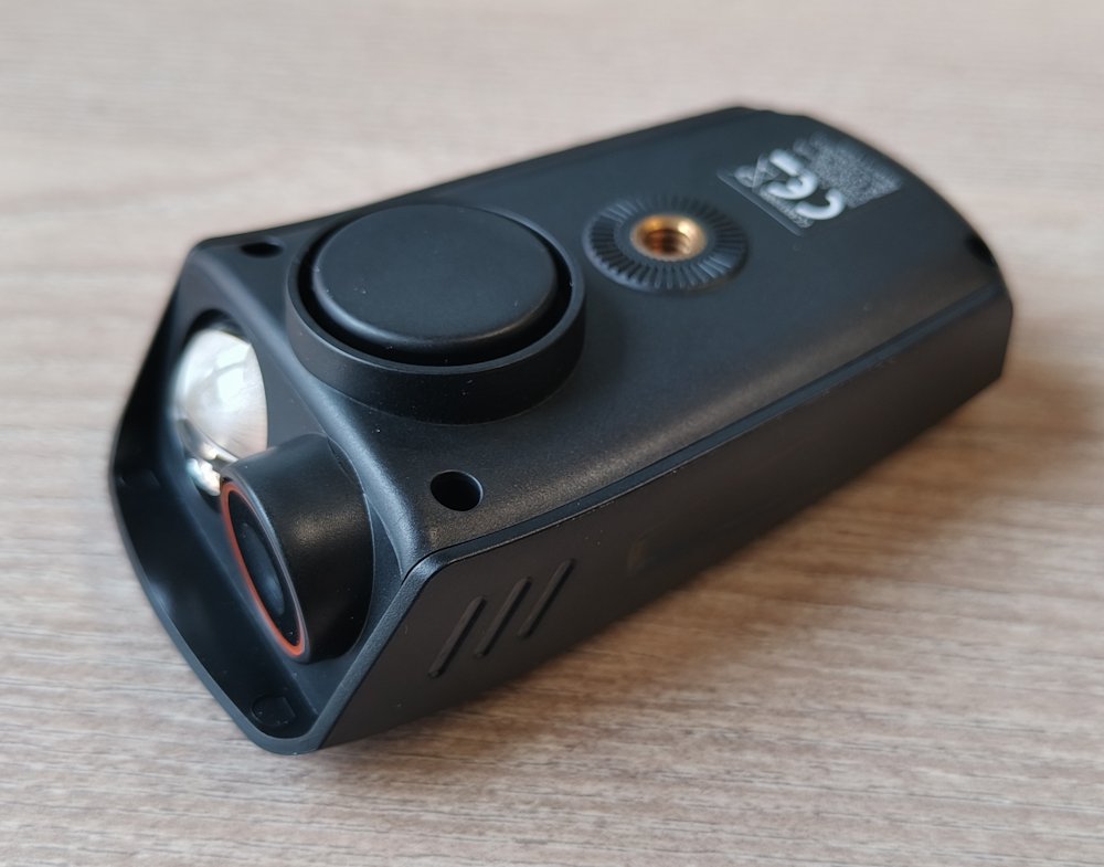 NEDIS multifunkční cyklistická kamera 3v1/ Full HD/ 2Mpix/ LED světlomet/ klakson/ USB-C/ slot micro SD/ černá