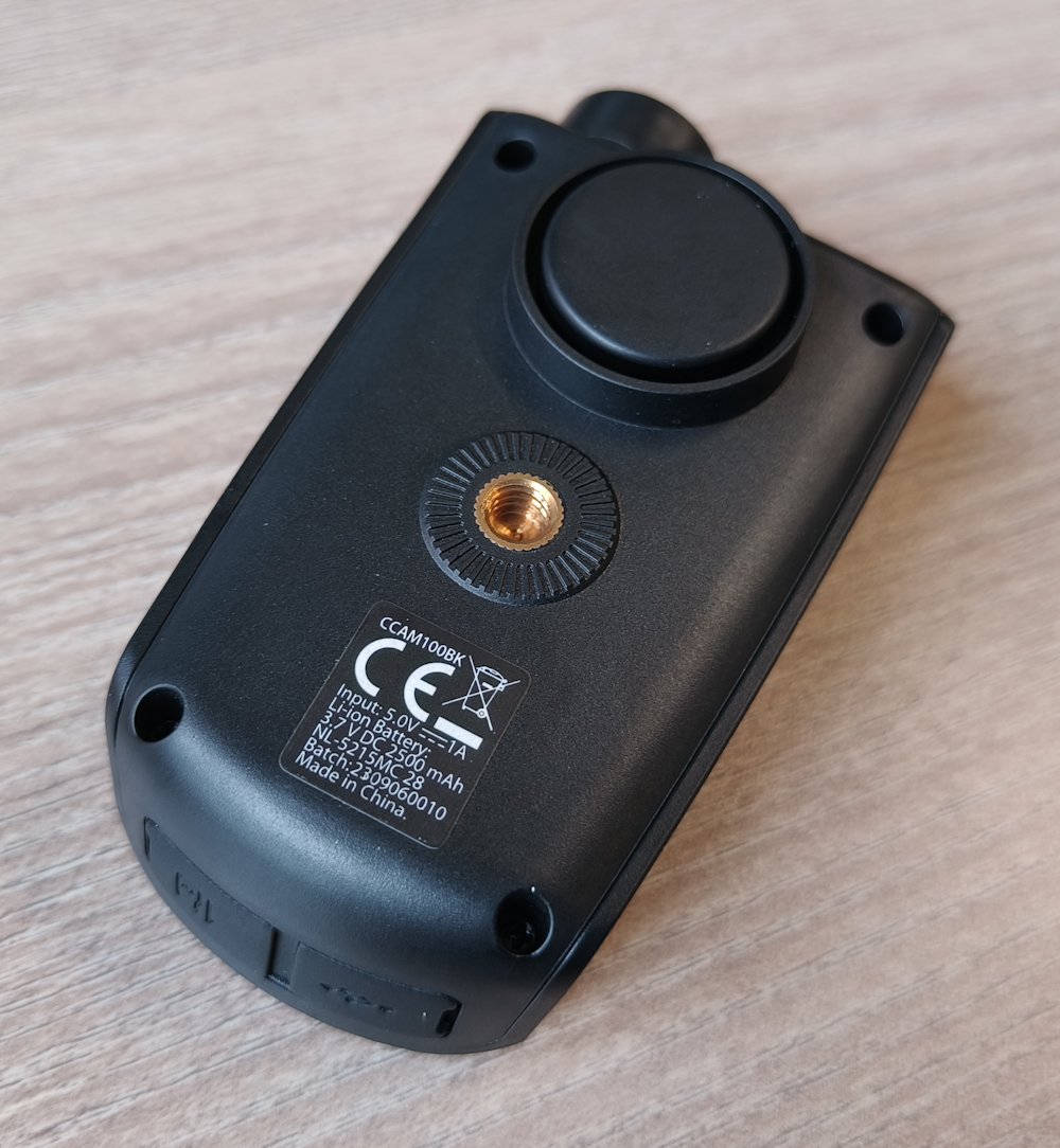 NEDIS multifunkční cyklistická kamera 3v1/ Full HD/ 2Mpix/ LED světlomet/ klakson/ USB-C/ slot micro SD/ černá