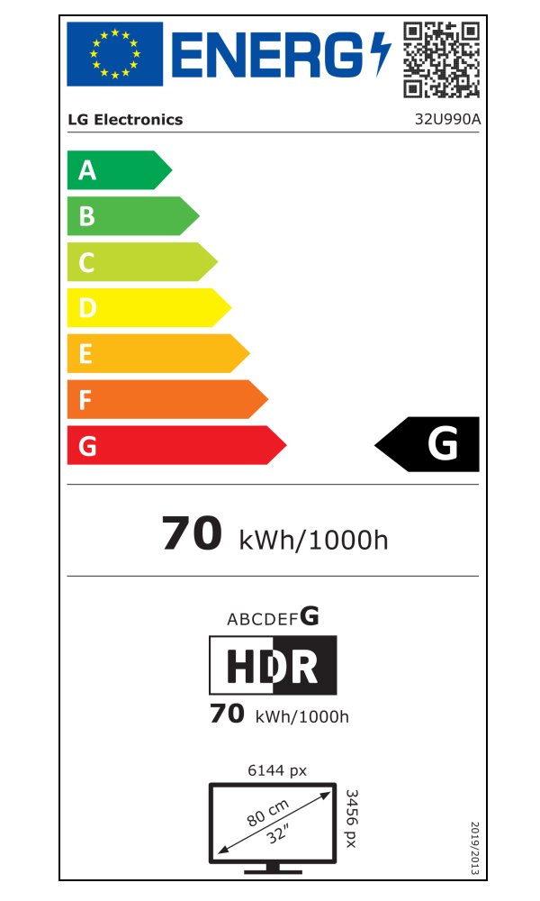 LG monitor 32U990A-S  32" IPS Black/6144 x 3456/5ms/16:9/Thunderbolt™, D, HDMI, USB-C/ VESA/repro