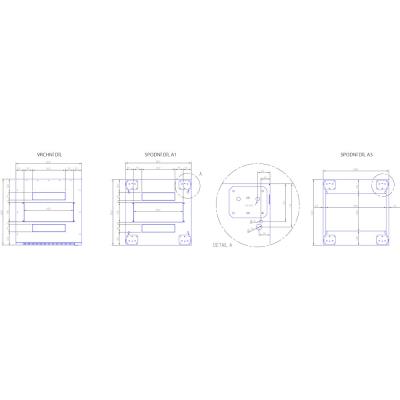 Triton 19" rozvaděč stojanový 42U/600x1000, typ RT, RAL7035, šedá