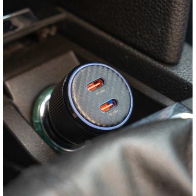 Swissten  Cl Adaptér 2X Usb-C Pd, 20W Černý + Kabel Usb-C / Usb-C, 1 M