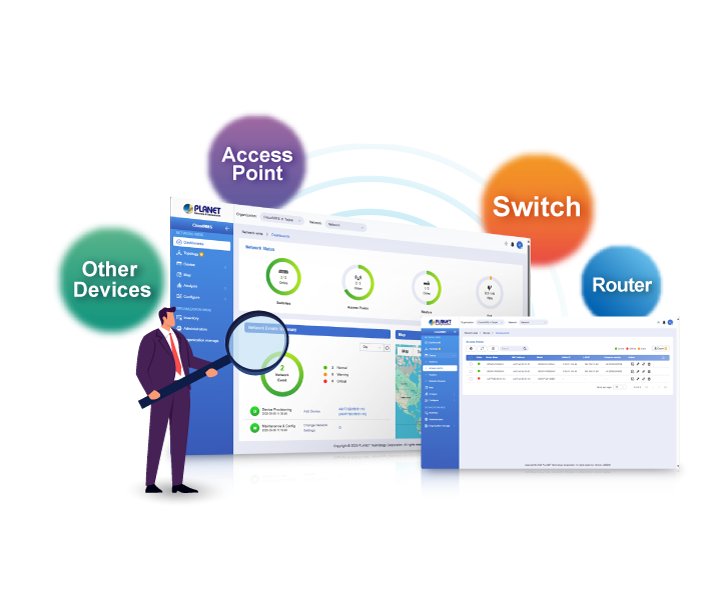 Planet aplikace CloudNMS App - cloudová správa síťových zařízení přes iOS, Android, aplikace ZDARMA