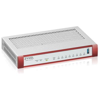 Zyxel USG FLEX 100 HP, 7 Gigabit user-definable ports, 1*1G PoE+, 1*USB  with 1 YR Entry Defense Pack