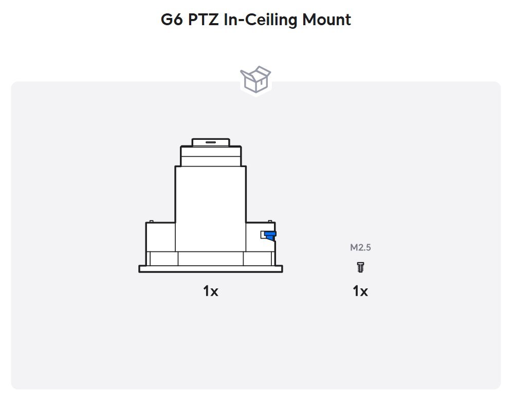 Ubiquiti UniFi G6 PTZ In-Ceiling Mount B