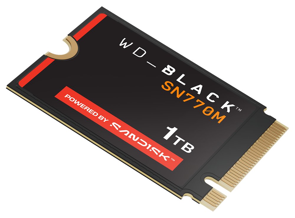 WD SSD Black SN770M 1TB / WDS100T3X0G / NVMe M.2 PCIe Gen4 / Interní / M.2 2230
