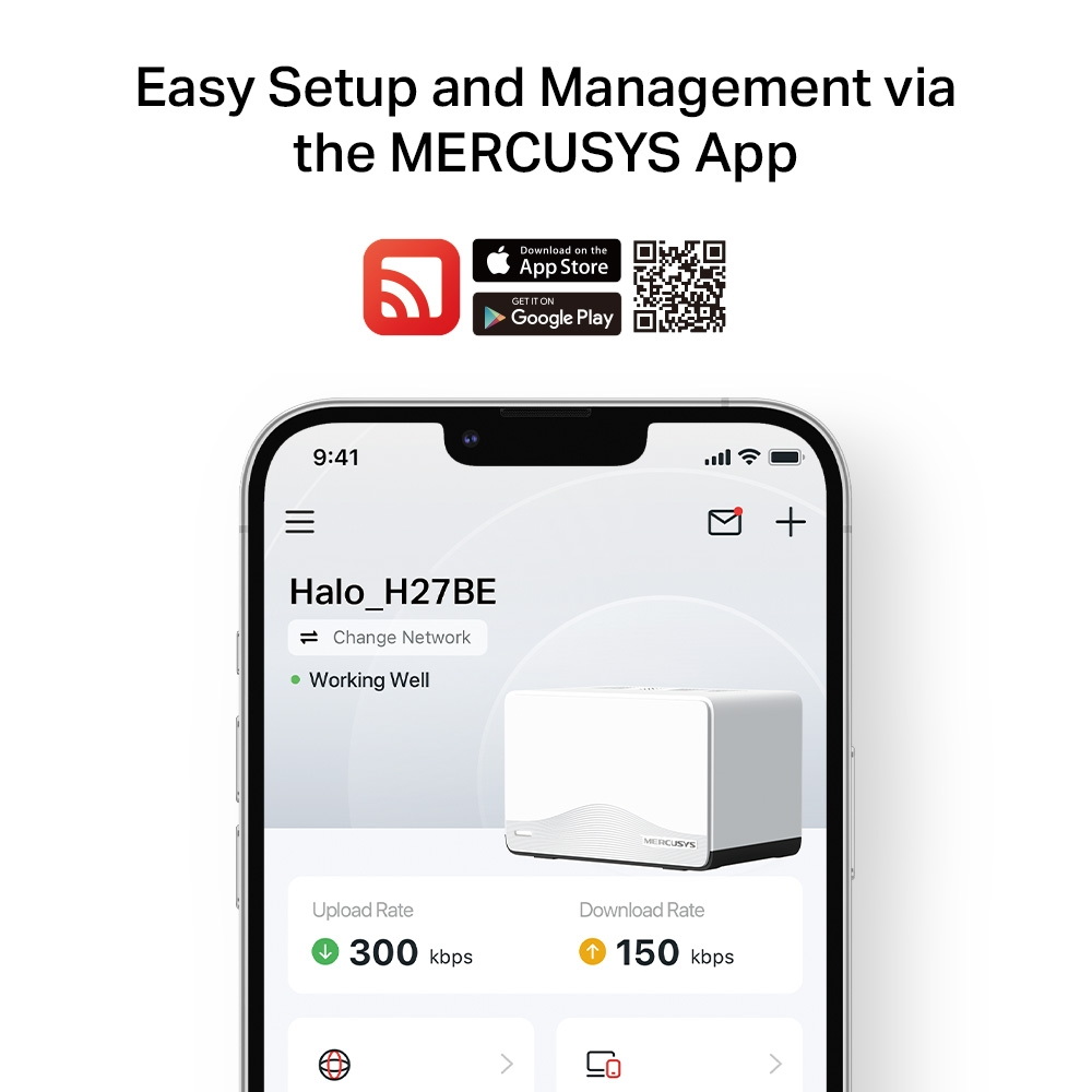 TP-Link Mercusys Halo H27BE(3-pack) WiFi systém, WiFi 7, BE3600, 1x 2,5GWAN/LAN, 2x GLAN, 3ks v balení