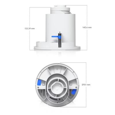 Ubiquiti UniFi G6 PTZ In-Ceiling Mount - Instalační krabice pro kameru UniFi G6 PTZ, stropní, zápustná, bílá