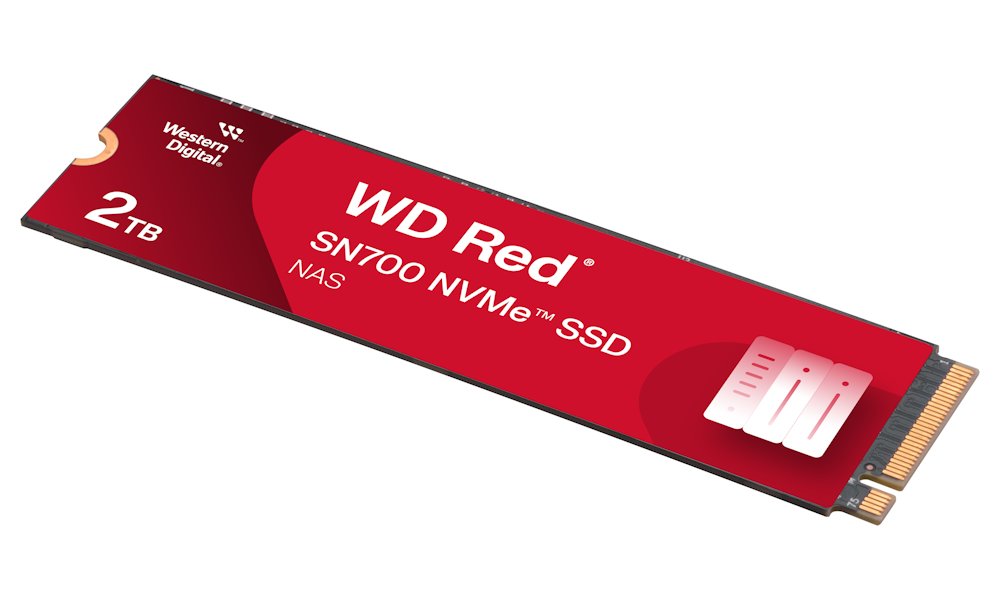 WD SSD RED SN700 2TB / WDS200T1R0C / NVMe M.2 PCIe Gen3 / Interní / M.2 2280