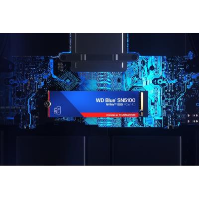 WD Blue SN5100 4TB SSD Powered by SANDISK / NVMe M.2 PCIe Gen5 / Interní / chladič / M.2 2280