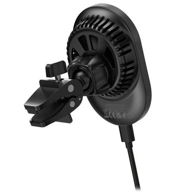 Swissten Magnetický Držák Do Ventilace Auta  Magride S Bezdrátovým Nabíjením Qi2 15W (Kompatibilní S Magsafe)