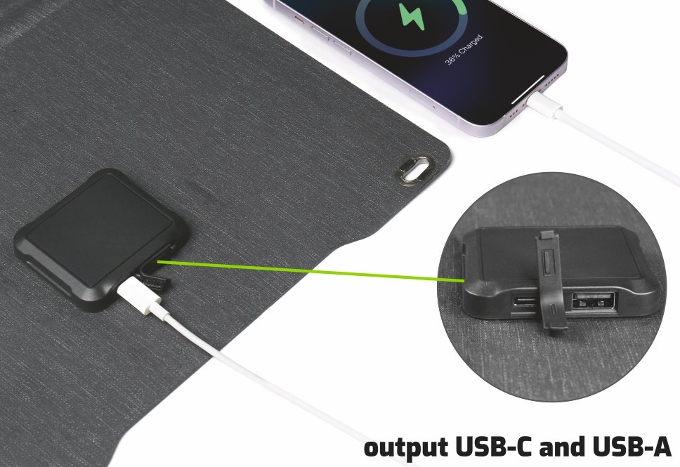 Swissten Skládací Solární Panel 22W