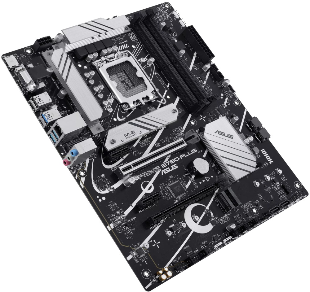 ASUS PRIME B760-PLUS / Intel B760 / LGA1700 / 4x DDR5 / 2x M.2 / DP / HDMI / VGA / 1x USB-C / mATX