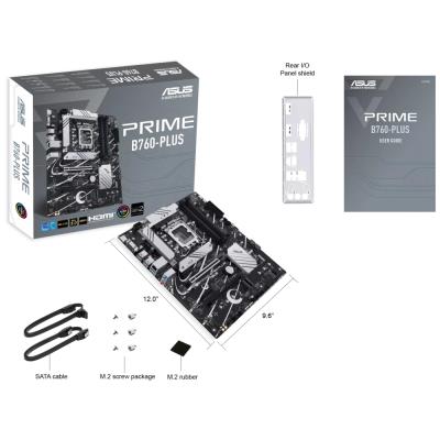 ASUS PRIME B760-PLUS / Intel B760 / LGA1700 / 4x DDR5 / 2x M.2 / DP / HDMI / VGA / 1x USB-C / mATX