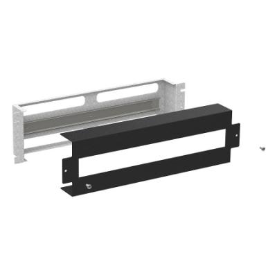Solarix RAIL-3U-DIN-BK Instalační panel 3U s DIN lištou do 19" rozvaděče, BK RAL9005