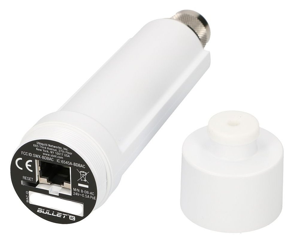 Ubiquiti B-DB-AC airMAX AC Bullet  [Dual-Band AC], 802.11ac, PoE, N-type Male