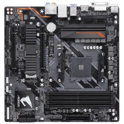 GIGABYTE B450 AORUS M / AMD B450 / AM4 / 4x DDR4 / DVI-D / HDMI / M.2 / mATX