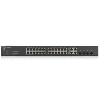 Zyxel GS1920-24v2, 28-port Gigabit WebManaged switch: 24x Gigabit metal +  4x Gigabit combo (metal/SFP), IPv6