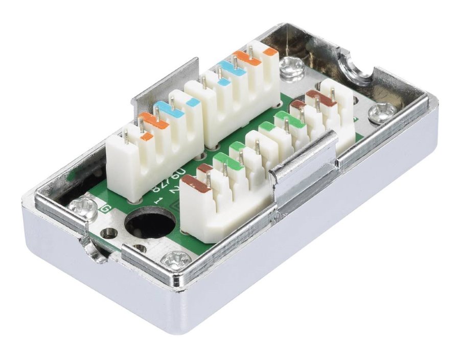 XtendLan Propojovací box, narážecí, CAT5E, stíněný