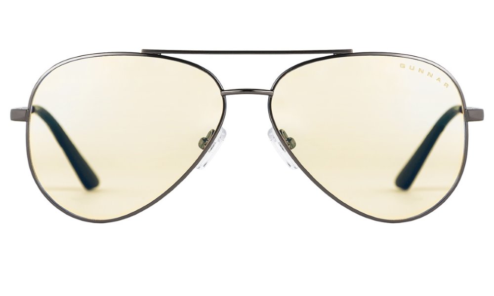 GUNNAR kancelářske/herní brýle MAVERICK GUNMETAL * jantárová skla * BLF 65 * GUNNAR focus