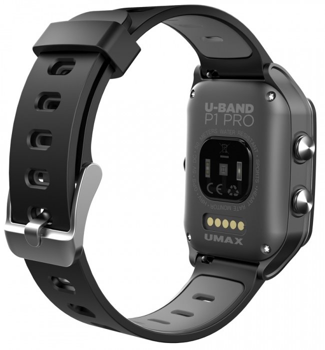 UMAX chytré hodinky U-Band P1 PRO/ 1,3" IPS/ Bluetooth 4.2/ MTK2511/ GPS/ ATM50/ iOS 8.0 +/ Android 4.3 +/ černé