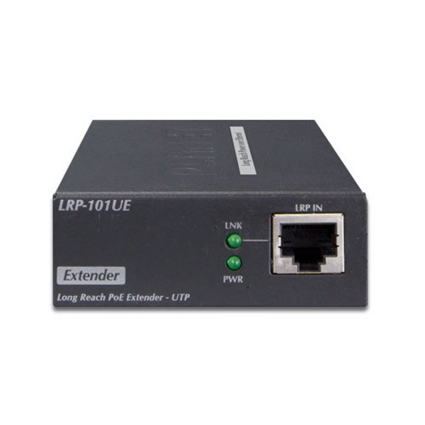 Planet LRP-101U-KIT, UTP PoE extender 10/100Base-TX, IEEE802.3at-30W,EFT+ESD, dosah 500m, -20 až 70°C