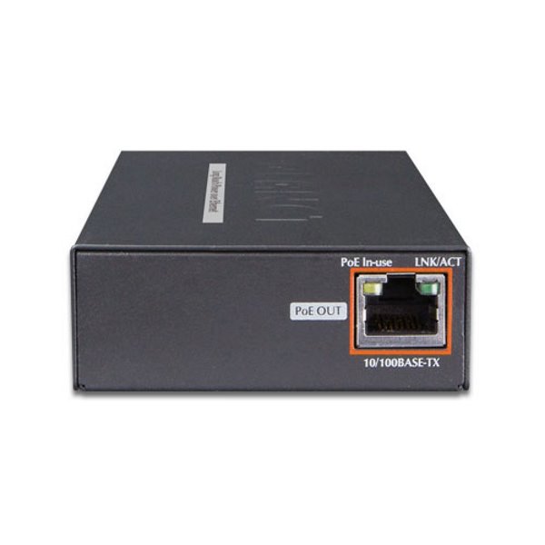 Planet LRP-101U-KIT, UTP PoE extender 10/100Base-TX, IEEE802.3at-30W,EFT+ESD, dosah 500m, -20 až 70°C