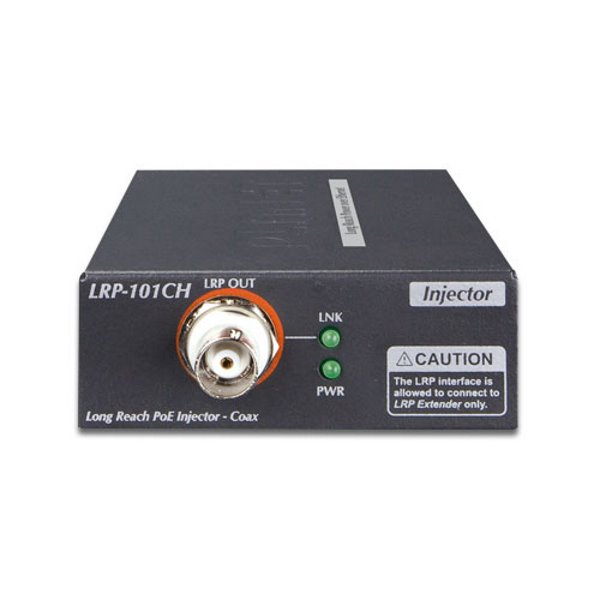 Planet LRP-101C-KIT, COAX PoE extender 10/100Base-TX, 802.3at-30W,EFT+ESD, dosah 1km, -20 až 70°C