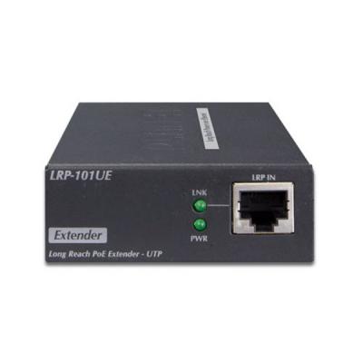 Planet LRP-101U-KIT, UTP PoE extender 10/100Base-TX, IEEE802.3at-30W,EFT+ESD, dosah 500m, -20 až 70°C