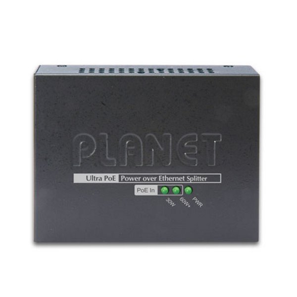 Planet POE-172S Ultra PoE splitter 802.3bt do 60W - výstup 12/19/24VDC, 1Gb