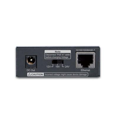 Planet POE-172S Ultra PoE splitter 802.3bt do 60W - výstup 12/19/24VDC, 1Gb