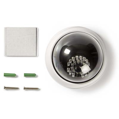 NEDIS atrapa bezpečnostní kamery s infračervenou LED/ dome/ IP44/ venkovní i vnitřní/ bílá