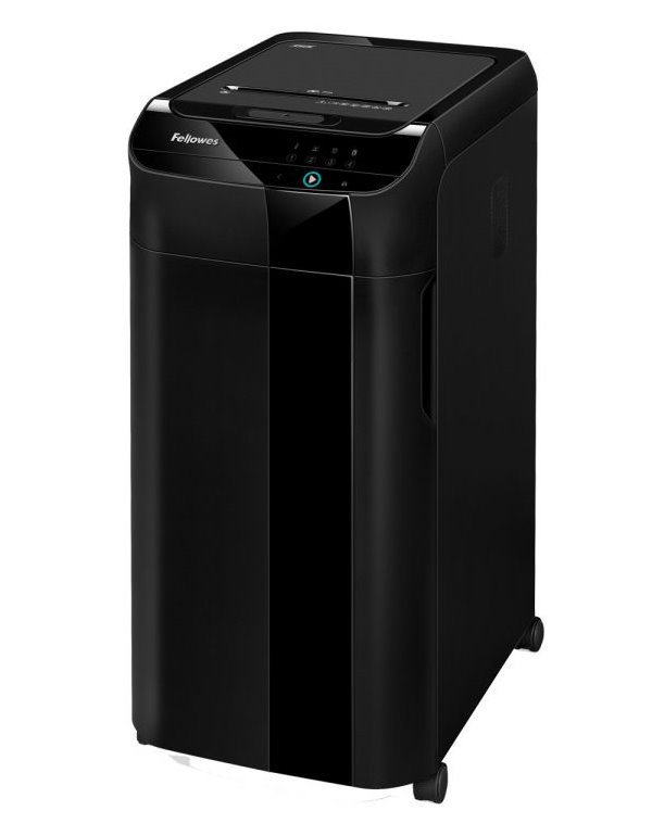 FELLOWES skartovač AutoMax 350 C/ křížový řez 4x38 mm/ objem koše 68 l/ certifikát NBÚ/ stupeň utajení P-4 (důvěrné)