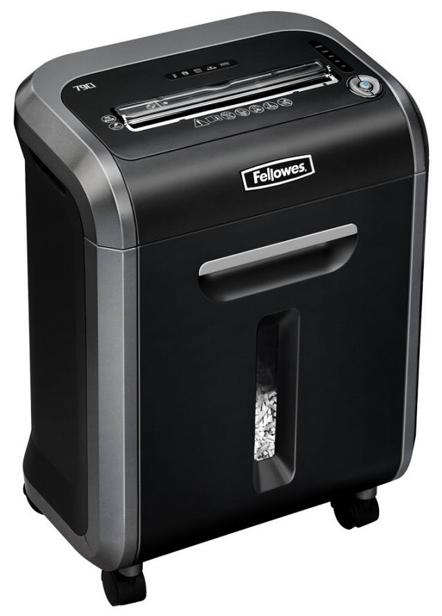 FELLOWES skartovač 79 Ci/ křížový řez 3,9x38 mm/ objem koše 23 l/ stupeň utajení P-4 (důvěrné)/ černý